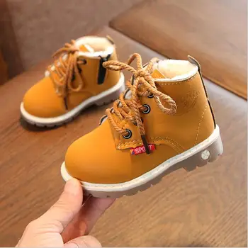 

Kids Shoes Boys Leather Black Boots Waterproof Children Ankle Boots Spring Toddler Motorcycle Boots Brand Girls Sneakers