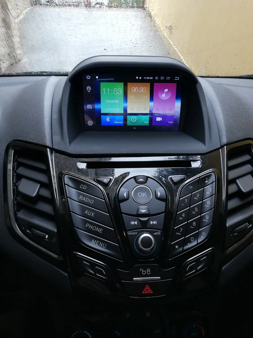 ZWNAV Android 9.0 Car DVD Stereo For Ford Fiesta 2013 2014 2015 2016