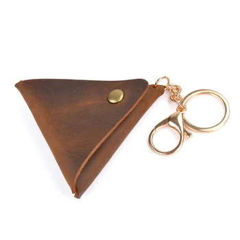 

Genuine Leather Coin Purse Men Women Vintage Crazy Horse Cowhide Small Mini Storage Bag Pocket Holder Keychain Wallet