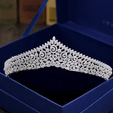 Fashion retro luxury palace crystal CZ zircon crown wedding bride dinner banquet dressing Beauty tiaras jewelry free shipping