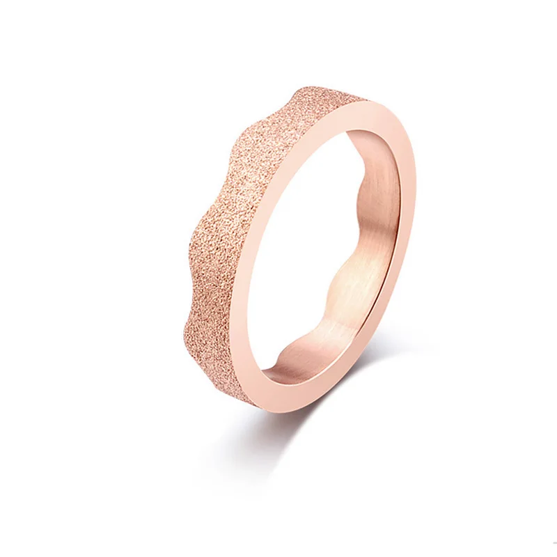 cheap Rose Gold King And Queen Titanium Steel Crown Couple Rings Gold Rings For Couples Lovers Love Promise Rings For Men Women JZ098