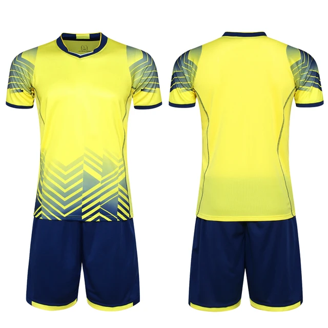 Men Football Jerseys Short Sleeve T shirts +shorts Kits Adult Training