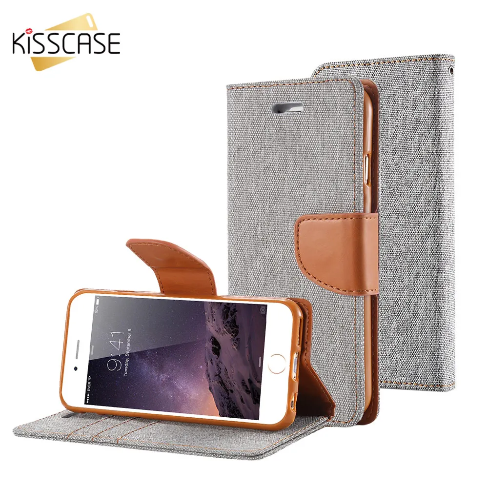 Kisscase Кошелек для iPhone X 10 5 5S SE Чехол флип кошелек 6S 6 7 8 Plus Cover Capinhas чехол на айфон 5s 6s