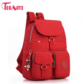 

TEGAOTE Nylon Waterproof Small Backpack for Teenage Girls Mochila Feminina Casual Solid Women Backpacks Pocket Daypack Sac A Dos