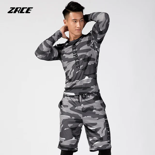 Best Offers Compression Men's polyester Running Set Quick Dry Breathable Anti-pilling Sportswear ZRCE Man Camouflage Gym Jogging Suits Best Offers Compression Men's polyester Running Set Quick Dry Breathable Anti-pilling Sportswear ZRCE Man Camouflage Gym Jogging Suits