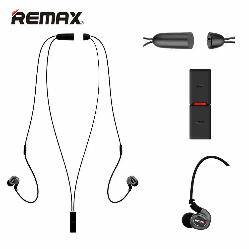 Remax RB-S8 hifi ушной браслет Nacklace беспроводной Bluetooth 4,1 Спорт на открытом воздухе наушники Магнитный заряд с микрофоном Hands-free Звонки