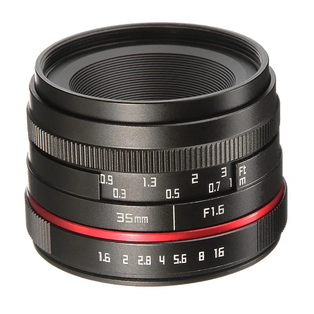 

35mm F/1.6 Manual Focus MF Prime Lens for Canon EF-M Mount Mirrorless Camera M5 M50 M6 M10 M100