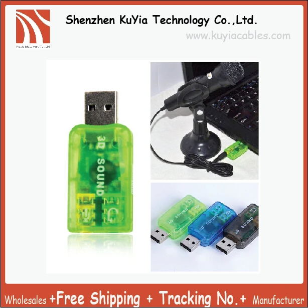 KUYiA Supplylink 5.1USB до 3 5 мм Микрофон Разъем для наушников стерео гарнитура 3D Звуковая