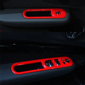 

4pcs/set car interior stylish accessories for mini cooper countryman F60 2017 2018 PINK RED checkered covers