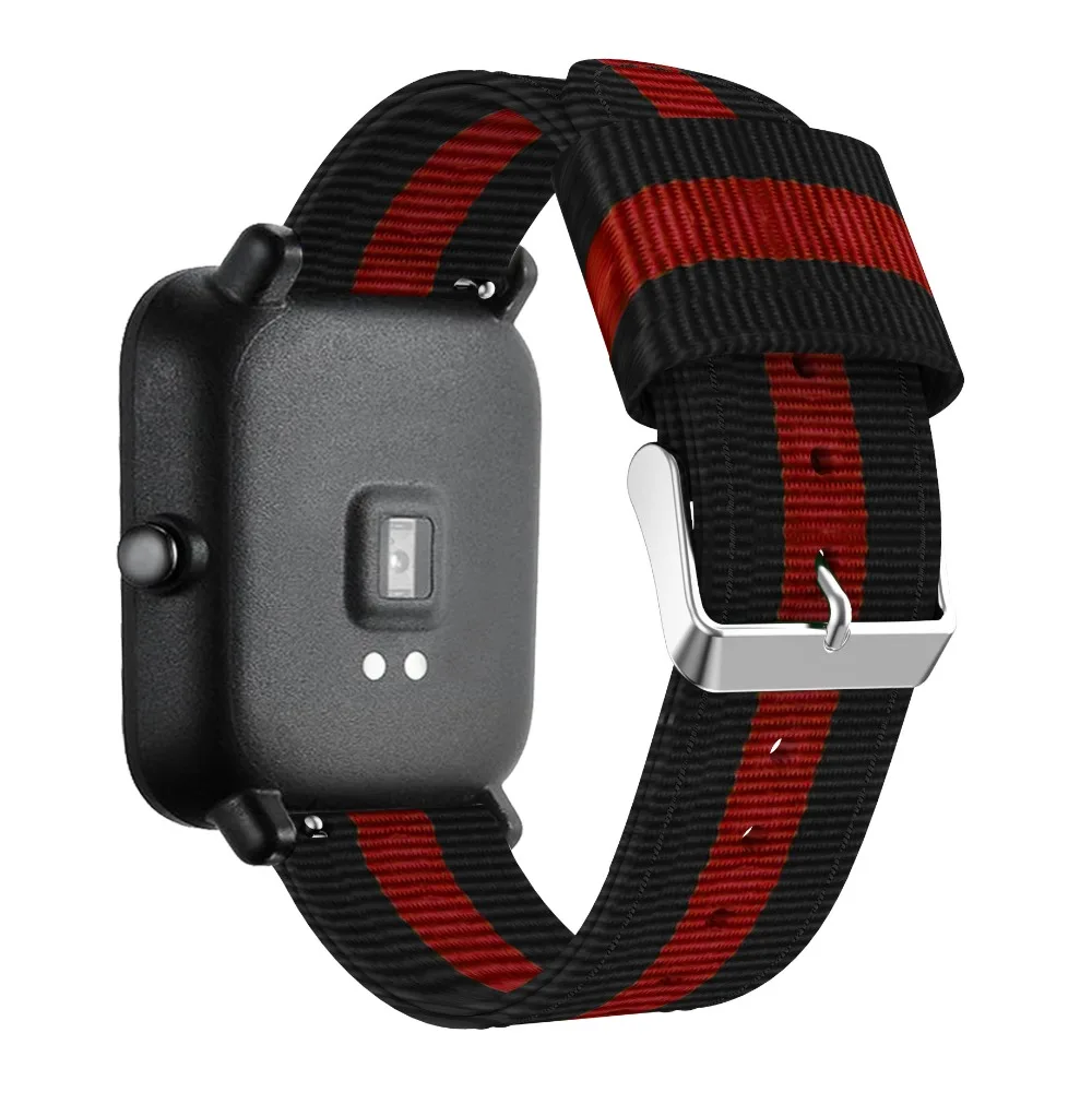 Нейлоновый ремешок для часов Amazfit Bip Youth для Xiaomi Huami Amazfit GTR 42 мм браслет для Huami Amazfit GTS ремешок на запястье