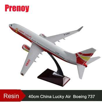 

40cm Resin Lucky Air Aircraft Model Boeing 737 Airlines Airplane Model B737 Airway Airbus Model China Lucky Aviation Plane Model