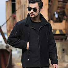 Мужская Уличная походная куртка зимняя тактическая утепленная флисовая куртка мужская теплая Военная армейская куртка пэчворк с несколькими карманами