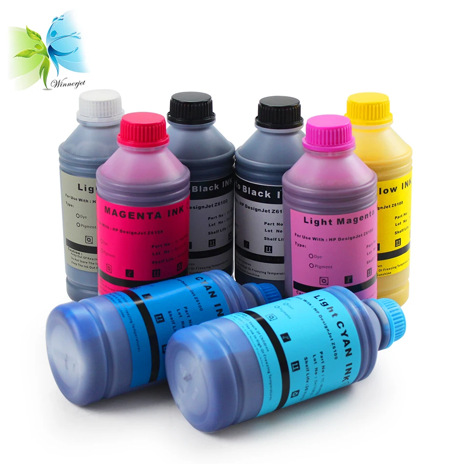 

Pigment ink Manufacture for HP Z6100 Z6200, Pigment ink 1000 ML * 6 Colors