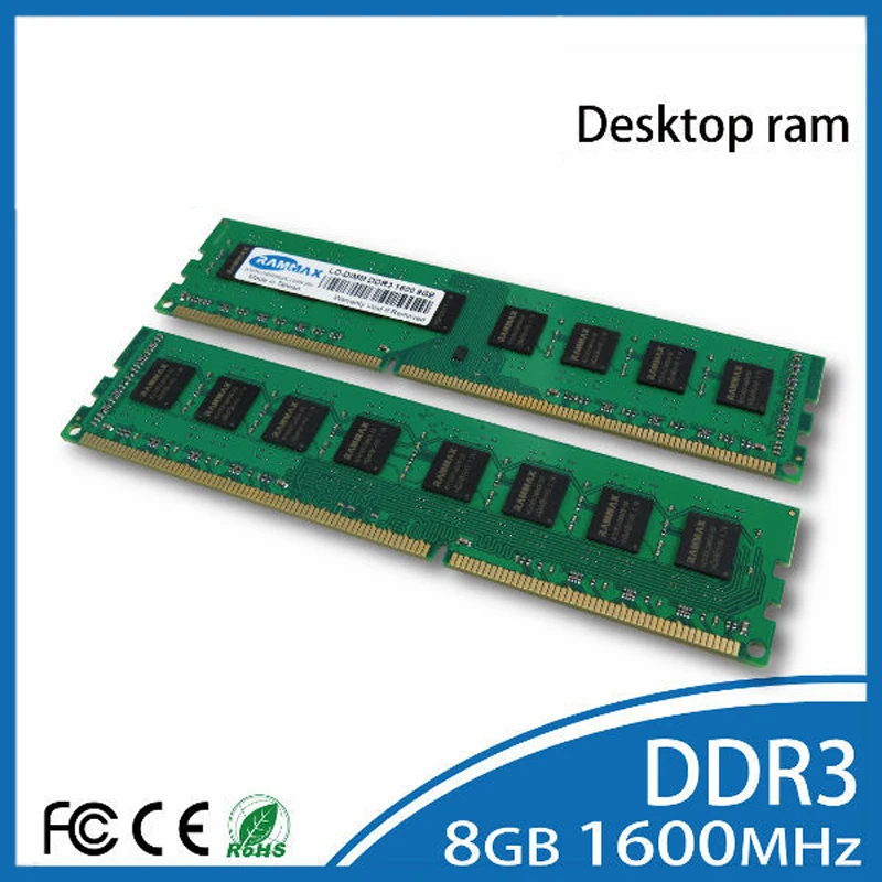 Настольный DDR3 Ram 2GB | 4GB | 8GB Memory LO-DIMM1600Mhz PC3-12800 без ECC 240pin/CL11 Высокая совместимость все материнские платы компьютера