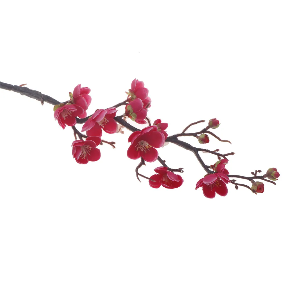 Buy 1PC 60cm Artificial Silk Flowers Plum Blossom