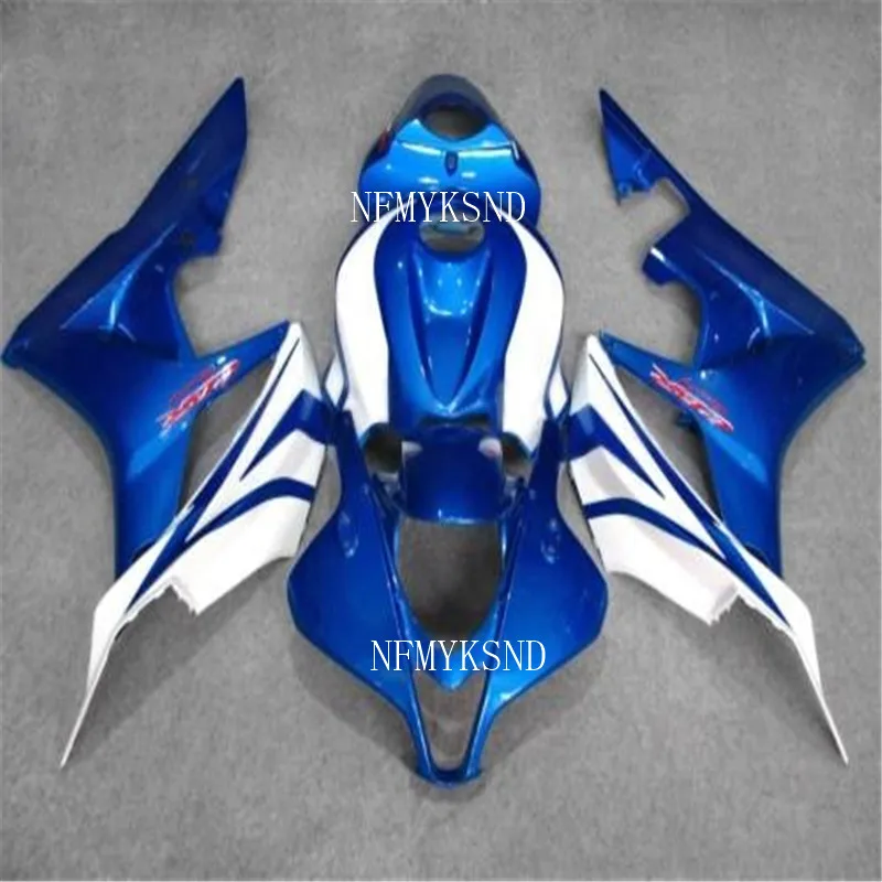ABS инъекции настроить Кузов для HONDA Обтекатели CBR600 RR cbr600rr 07 08 белый комплект синих