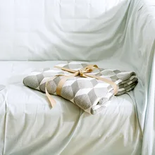 cotton geometric blankets for bed adult sofa chunky knit weighted throw knitted travel hotel blanket Bedspread cotton geometric blankets for bed adult sofa chunky knit weighted throw knitted travel hotel blanket Bedspread