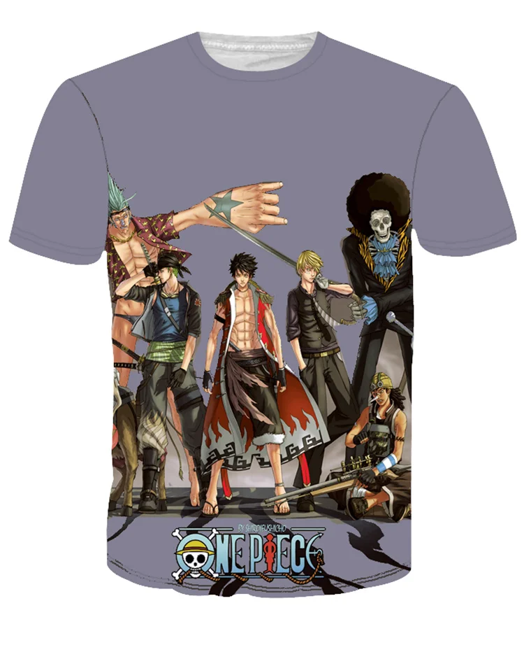 

Japanese Anime One Piece Clothing Short Sleeve Unisex 3D printed T-shirt t shirt women/men cartoon short sleeve T-shirt