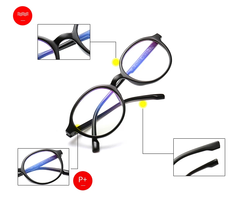 Модные компьютерные очки, оправа, анти-синий светильник, очки, антибликовые очки, оправа, женские круглые прозрачные линзы, очки