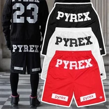 Дешевые Марка Стиль 2017 Pyrex Шорты Для Мужчин Свободные Harajuku Тонкий Шорты шорты Хип-Хоп Улица Падение Корабль M, L, XL