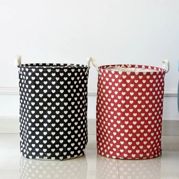 

35*45CM Waterproof Storage Basket Bag Toy Dirty Laundry Basket Bag Clothes Toys Storage Box Sundries Cotton Folding F803