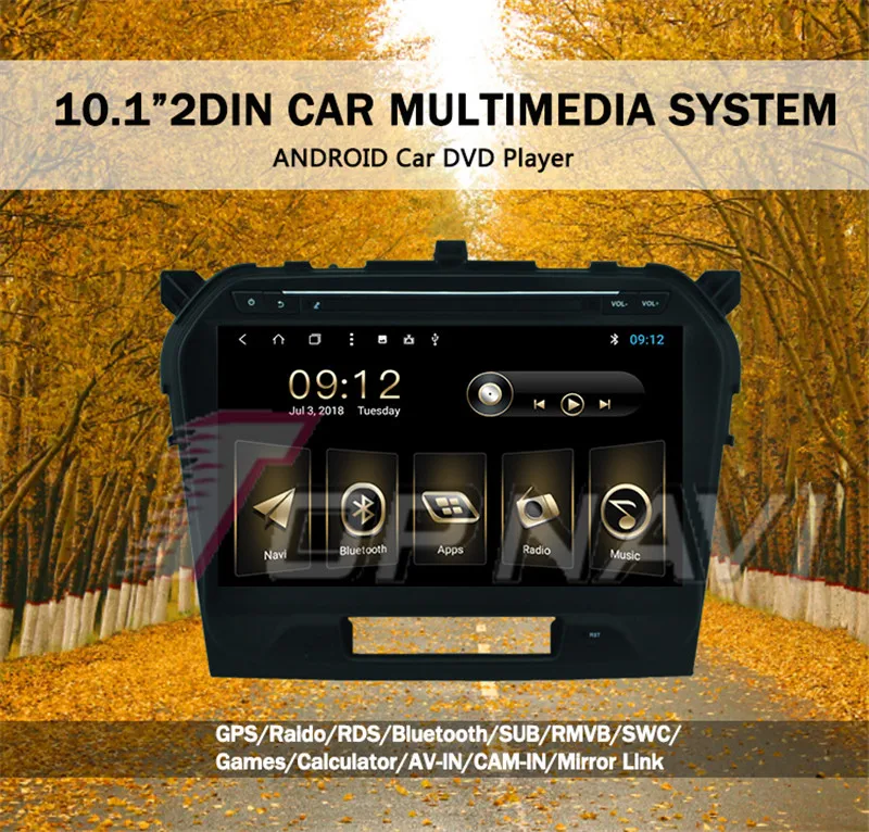 car radio bluetooth For Suzuki Grand Vitara 2015