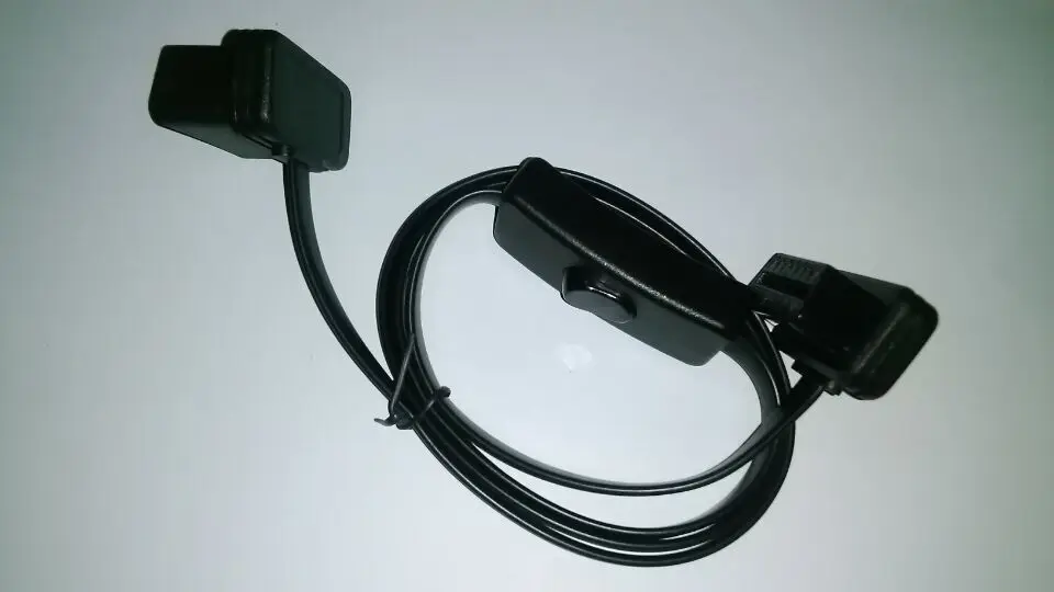 2016 Акция! Скидка 20% 16pin плоский тонкий OBD2 OBD OBDII ELM327 Авто кабель-удлинитель с выключателем Тип разъем адаптера