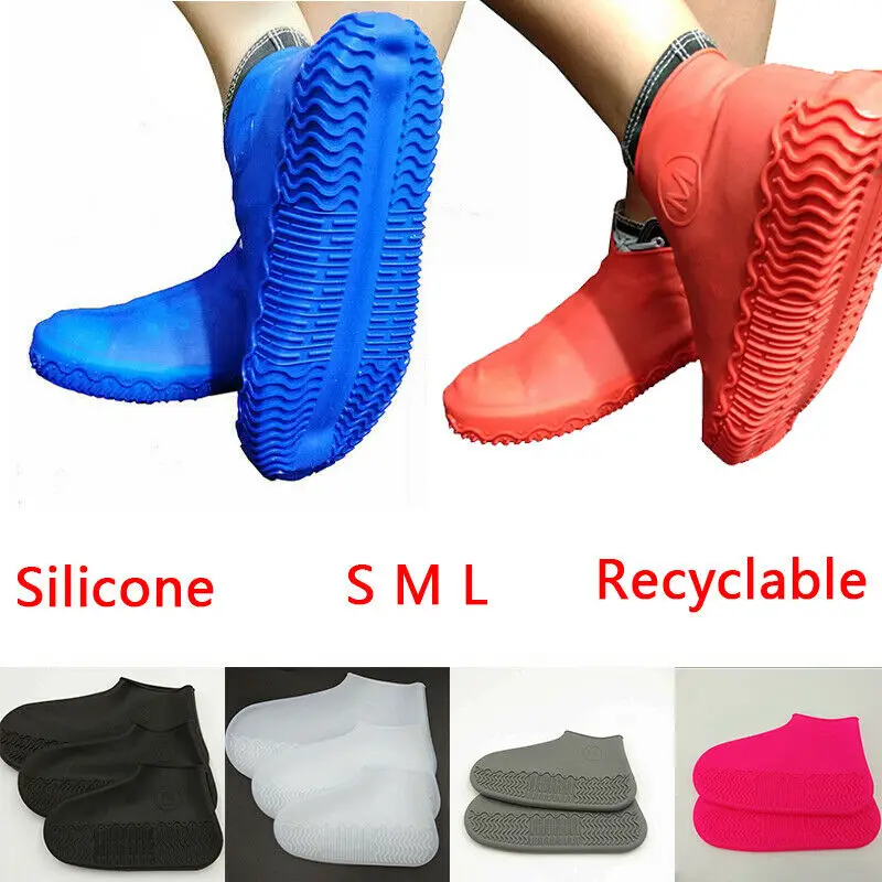 

Silicone Overshoes Waterproof Rain Shoe Covers Boot Cover Protector Recyclable