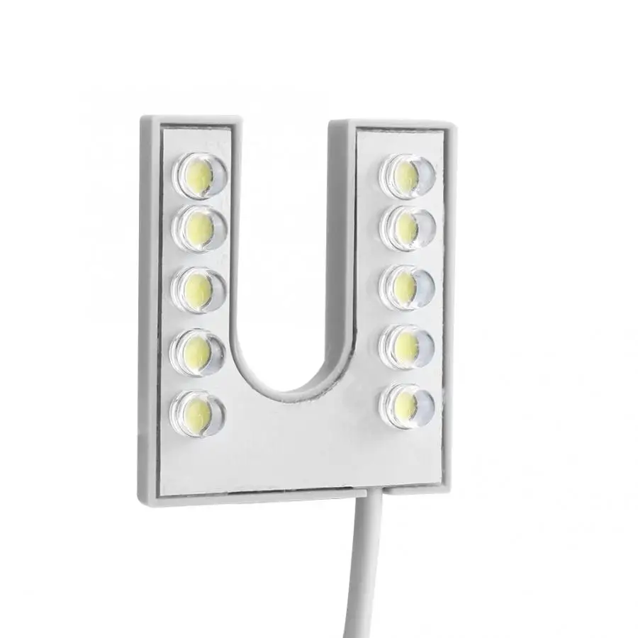 Рабочий Gooseneck светодиодный гибкий фонарь Gooseneck с магнитной основой для швейной машины 110-265 в EU Plug