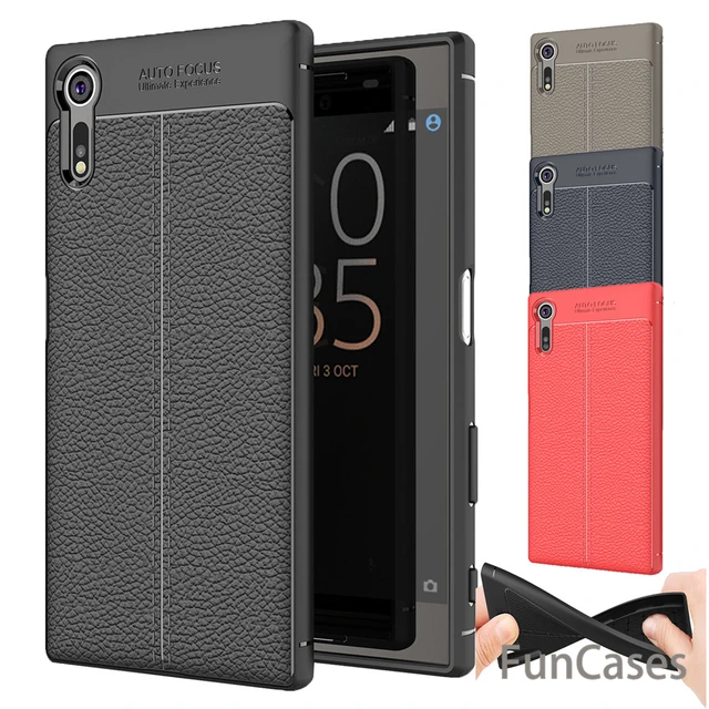 US $6.88 For Sony XZ F8331 Dual F8332 Case Luxury TPU Silicone Imitation Leather back Cover Case For Sony Xp