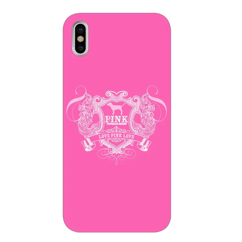 Модный розовый чехол-футляр для телефона из мягкого ТПУ Victoria secret для iphone 6 6 S 7 8 Plus 5s 5 SE X XR XS Max 10
