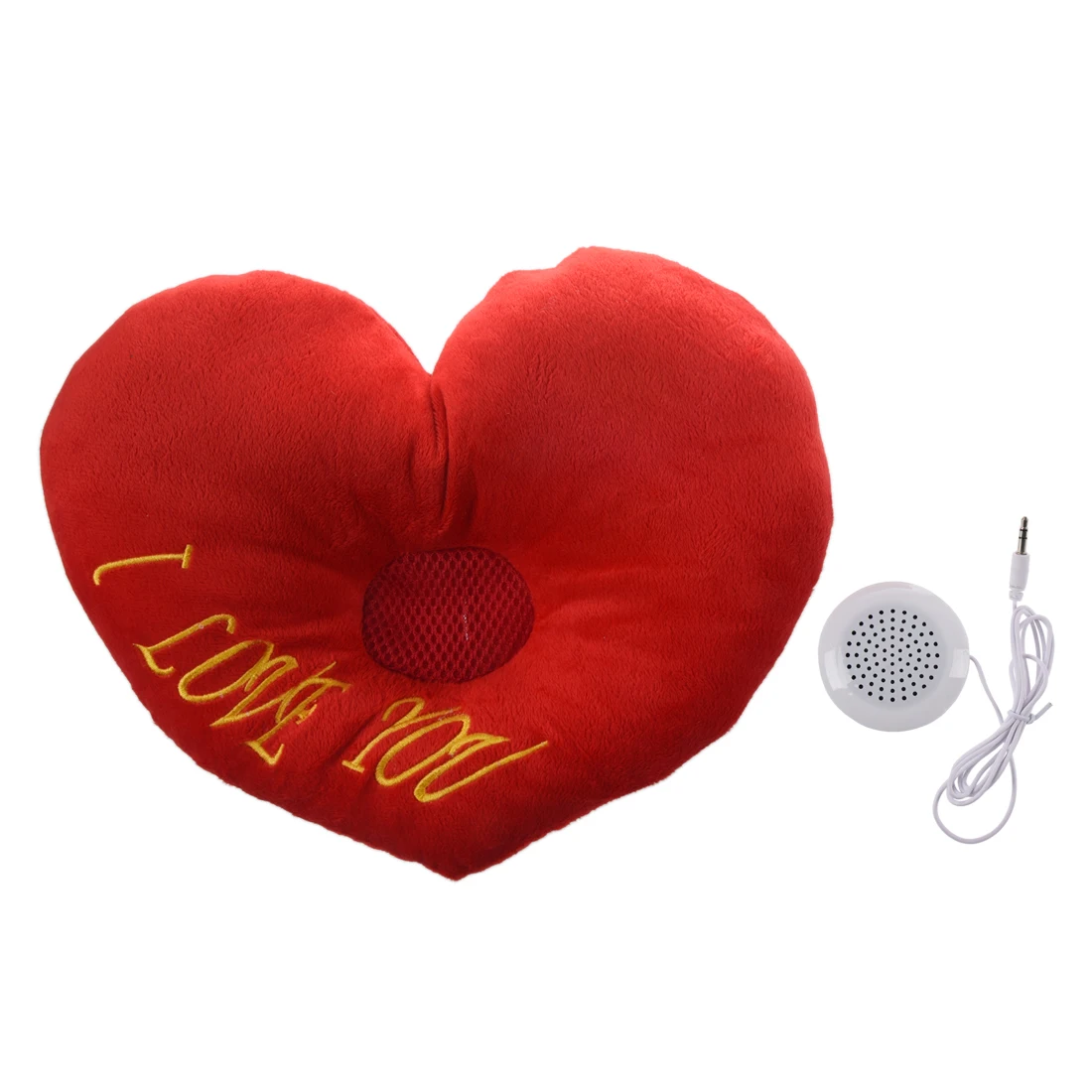Красный Любовник Сердце динамик музыка мягкая дорожная подушка для сна