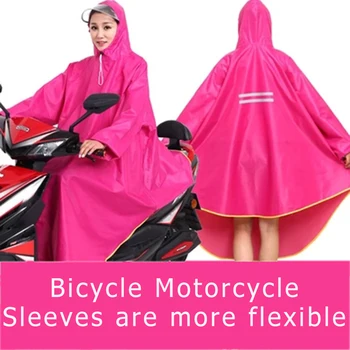 

Motorcycle Waterproof Rain Coat Men Long Bicycle Electric Impermeable Raincoat Women Rain Suit Cover Bache Rain Poncho LZO084