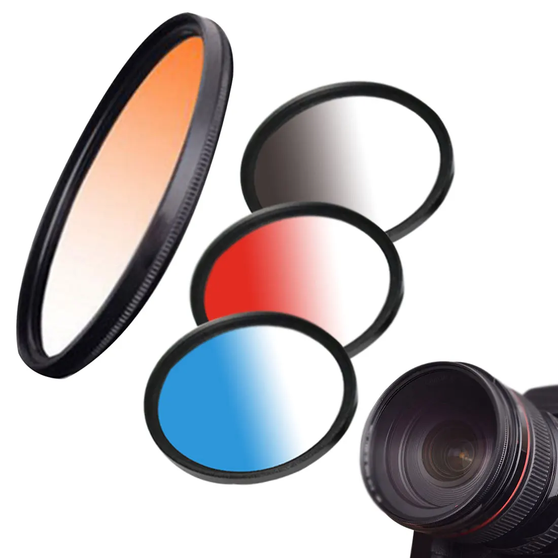 

49MM 52MM 55MM 58MM 62MM 67MM 72MM 77MM Circle Graduated Gradual Gradient Color Lens Filter for Nikon Cannon Sony Pentax Camera