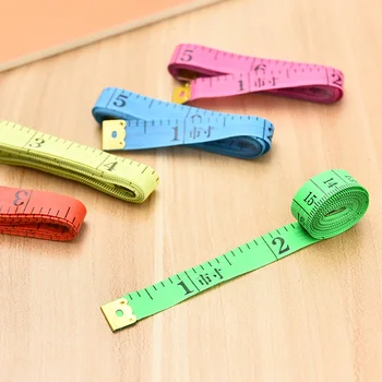 

2Pcs Multifunction 150cm Soft Tailor Sewing Measuring Tape Fabric Measure Tape Ruler for Clothes Child Height Ruler E2089
