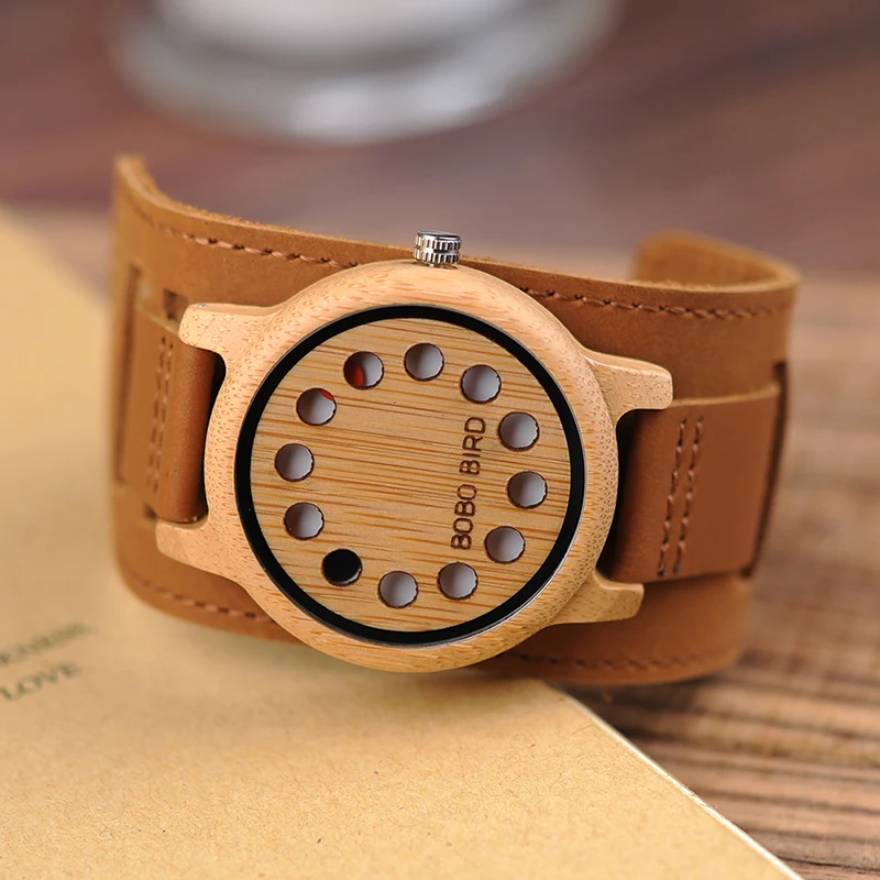 BOBO BIRD L-A26 Wood Wristwatches Fashion Antique Green Dial with Leather Band Casual Quartz Watch for Men in Paper Gift Box BOBO BIRD L-A26 Wood Wristwatches Fashion Antique Green Dial with Leather Band Casual Quartz Watch for Men in Paper Gift Box