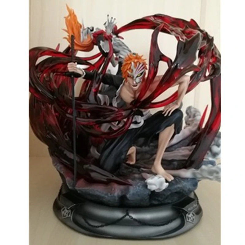 17,3" Статуя BLEACH бюст Куросаки Ичиго голова портрет смолы фигурка Коллекционная модель игрушки 44 см коробка D955