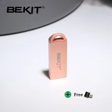 Bekit USB флеш-накопитель 8 ГБ/16 ГБ/32 ГБ/64 ГБ флеш-накопитель металлический флеш-накопитель флеш-диск USB 2,0 карта памяти USB диск 4 ГБ устройства для хранения