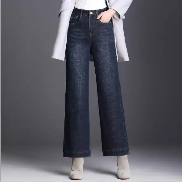 

Navy Skinny Ankle Solid Jeans Women Button Fly Mid Waist Trousers 2019 Spring Office Ladies Pants Workwear Jeans