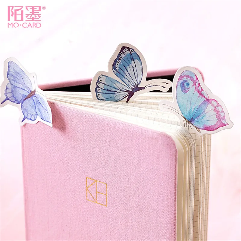 

45Pcs/set kawaii bookmark style novel cute Butterfly pattern Diary stickers planner office decor school supplies stationery