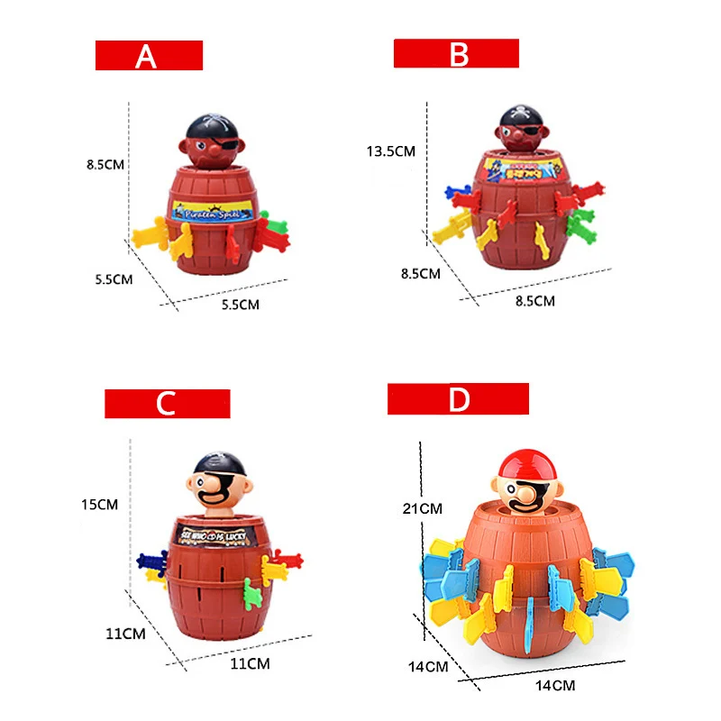 QUINEE OX интеллектуальная Новинка игрушка пират ведро Анти Стресс игрушки взрослые счастливый удар всплывающая настольная игра хитрые Игрушки для мальчиков Дети
