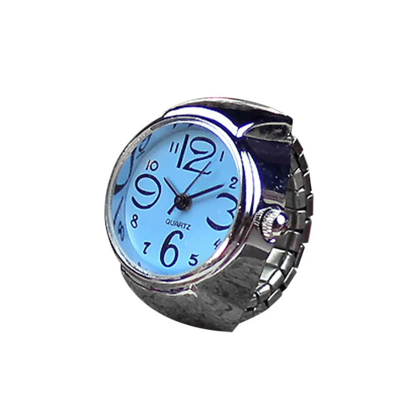 2019 NEW HOT Ring Watch Women Dial Quartz Analog Stainless Watch CreativeSteel Cool Elastic Quartz Finger Ring Watch Drop