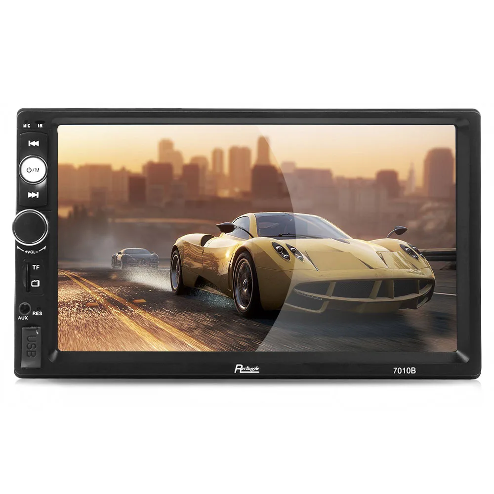 

Rectangle 2 DIN Car Radio 7 inch Touchscreen Bluetooth Car Multimedia Video Player FM Radio Autoradio with 720P Camera