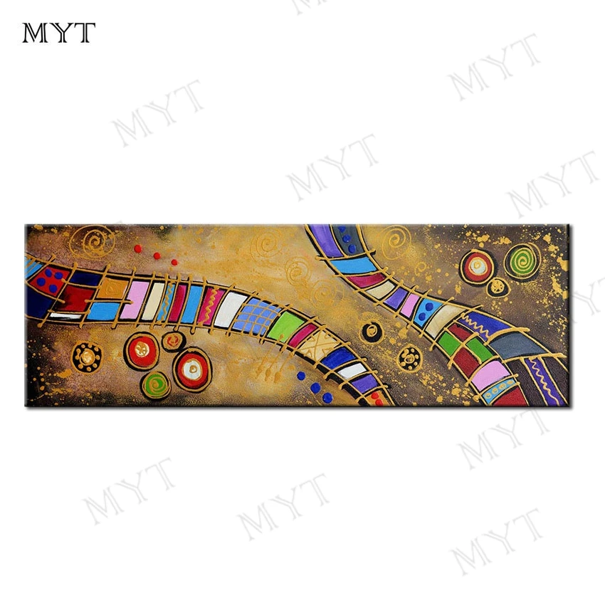 

Myt 100% картины для рисования вручную, картина маслом ночной волны, абстрактные настенные картины для гостиной, хорошие картины