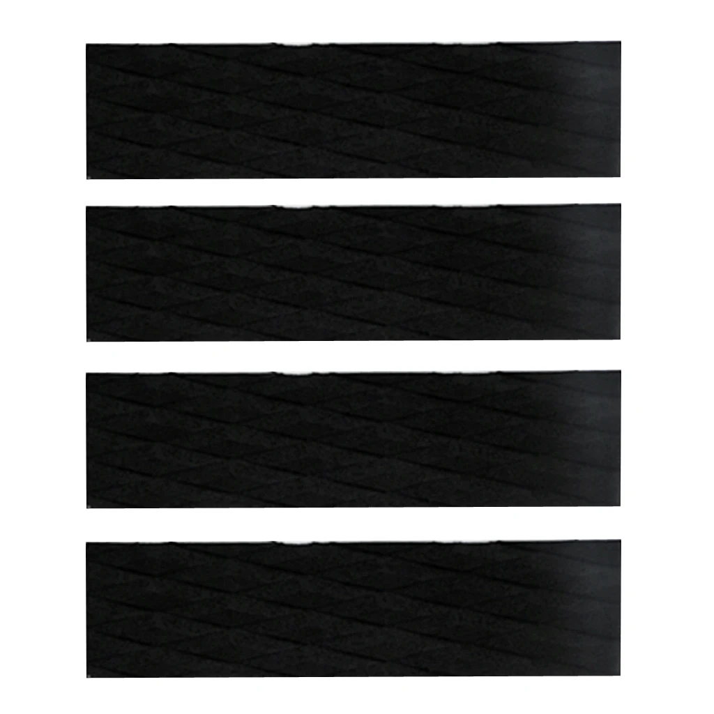 7 Pieces Black EVA Surfboard Surfing Skimboard Tail Pads Traction Pad Deck Grips For Pool Piscina