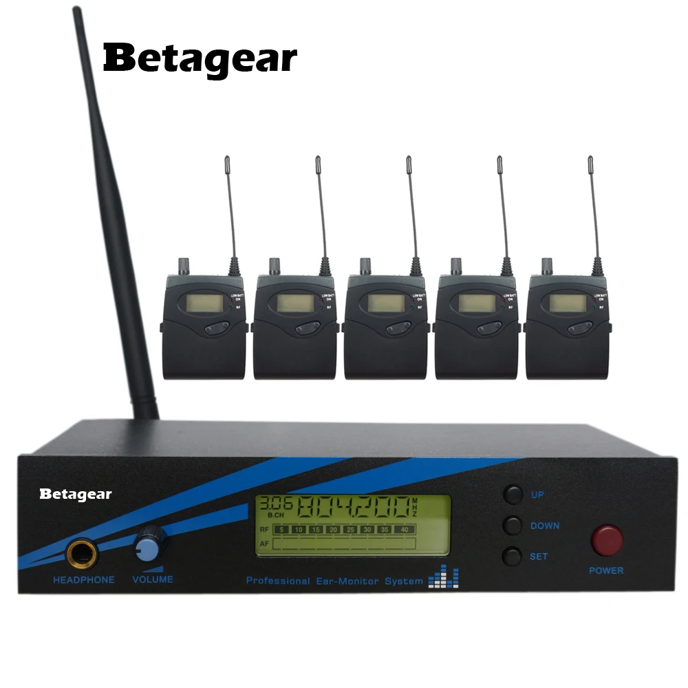 Betagear 300iemg2 G2 uhf передатчик в уши система мониторинга 5 приемник персональный монитор Беспроводной интервью гид система