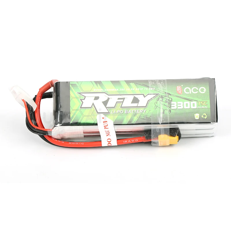 RFLY R-FLY 6S перезаряжаемая Lipo батарея 1850mAh 3300mAh 5300mAh 6000mAh 75C для 700 вертолета 70 90 Ducted самолета бпла дрона