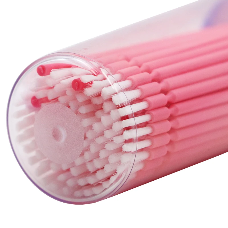 

200pcs Dental Micro Applicators Brushes Long Applicator Sticks Apply Medicine Brush Medicine Wipping Tools