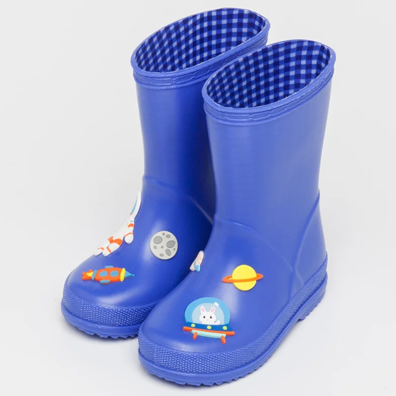 Yeafey Waterproof Toddler Rain Boots Children Rainboots for Girls Mid
