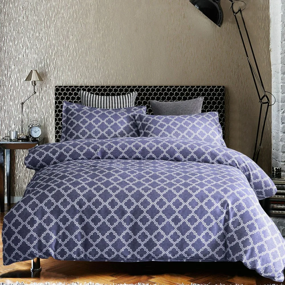 

Geometric Printed Bedding Sets Nordic Beds Double Bed Duvet Cover with Pillowcase 3pcs Twin Queen Size 260 x 230